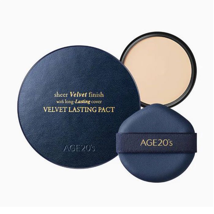 Тональний кушон для обличчя AGE 20's Velvet Lasting Pact SPF 50+/PA++++, 23 Medium Beige, 14 г (+ змінний блок, 14 г)